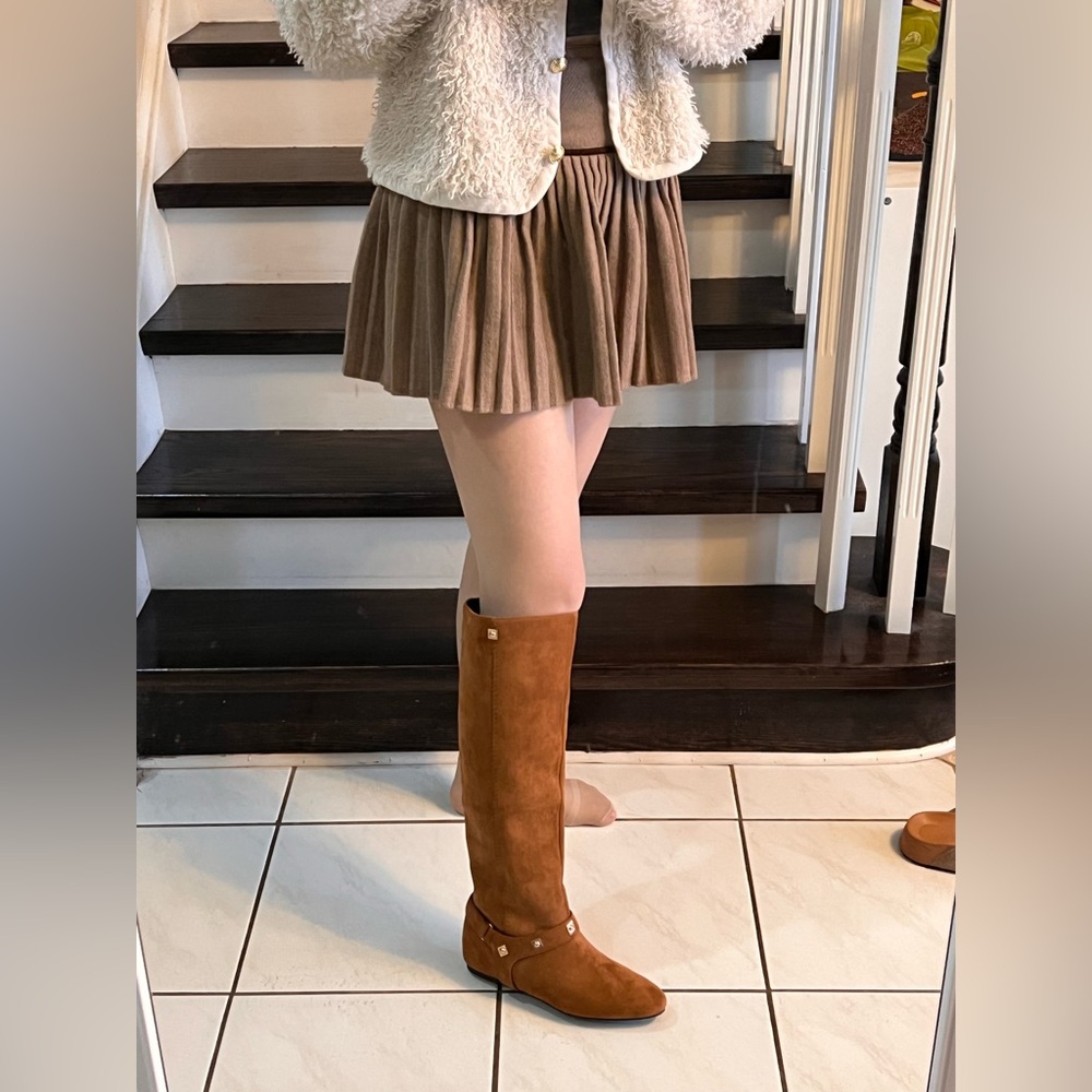 🌟 Elevator turmeric Knee-High Boots